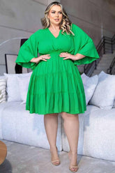 Vestido Plus Size Jade - Verde